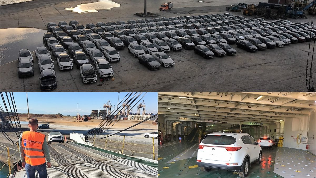 Shipping 315 vehicles from Greece to Egypt